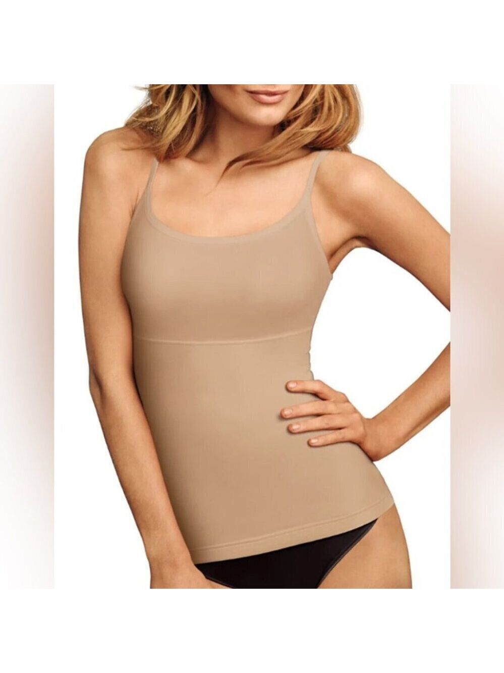 * Flexees Nude Tan Shapewear Tank Top Size L